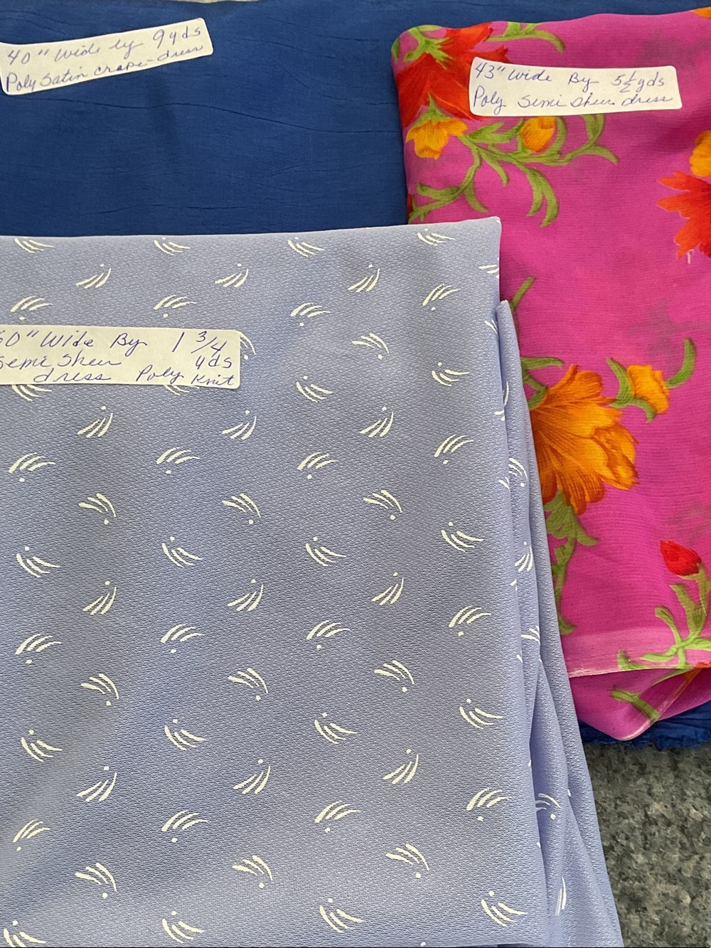 Dress fabric 16 total yards.